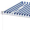vidaXL Luifel vrijstaand automatisch 500x350 cm blauw en wit