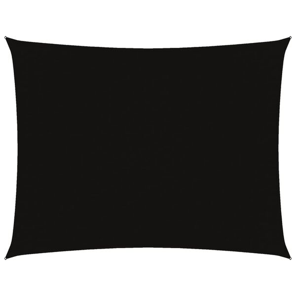 vidaXL Zonnescherm rechthoekig 3x6 m oxford stof zwart