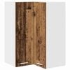vidaXL Hangkast Oude Hout en Wit 57 x 57 x 80 cm Bewerkt hout