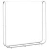 vidaXL Haardhoutrek 150x25x150 cm gegalvaniseerd staal