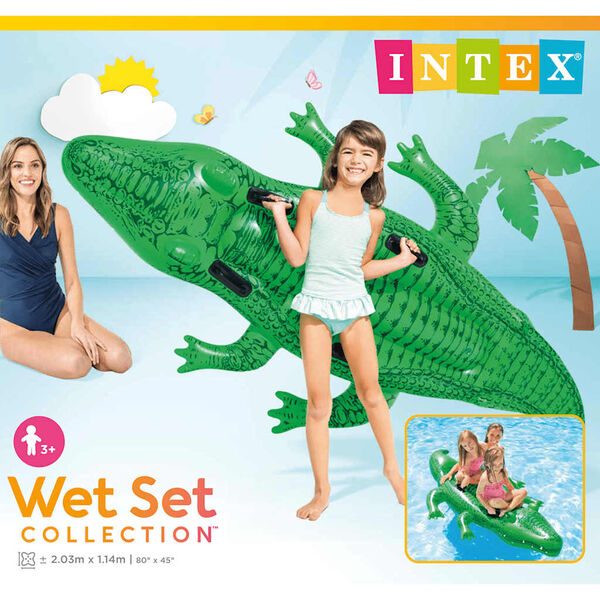 Intex Opblaaskrokodil 203x114 cm