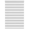 vidaXL Zebra rolgordijn 110x100 cm stofbreedte 105,9 cm lichtgrijs