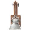 vidaXL Wandlamp industrieel rond E27 zilverkleurig