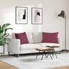 vidaXL Sofa Kussens 2 pcs Wijnrood 70 x 50 cm Stof