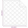 vidaXL Zomer Dekbed Wit 220 x 135 x 3 cm Polyester