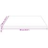 vidaXL Tafelblad vierkant 90x90x2,5 cm massief grenenhout wit