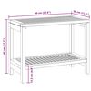 vidaXL Badkamertafel 60x30x45 cm massief teakhout