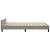 vidaXL Bedframe zonder matras 120x200 cm fluweel lichtgrijs