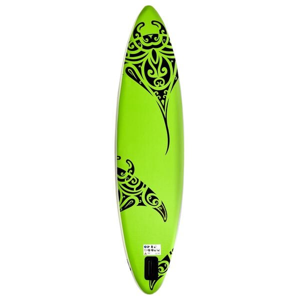 vidaXL Stand Up Paddleboardset opblaasbaar 305x76x15 cm groen