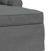 vidaXL Chaise Lounge met Rok Donkergrijs 91 x 157 x 91 cm Stof