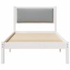 vidaXL Bedframe Lichtgrijs 90 x 200 cm Massief grenenhout