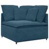 vidaXL Modulaire hoekmodule bank met kussens 100 cm blauw