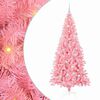 vidaXL Kerstboom met 300 LED met standaard Roze 180 cm PVC