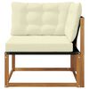 vidaXL Buiten Hoek Sofa Massief Acaciahout Naturel