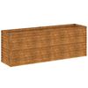 vidaXL Verhoogde tuinbak 196x50x69 cm cortenstaal