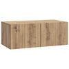 vidaXL Wandbeugel TV-kast Artisanaal eiken 78,5 x 41 x 30 cm
