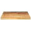 vidaXL Tafelblad vierkant 40x40x2,5 cm massief ruw mangohout