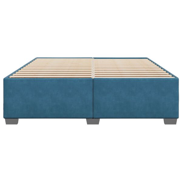vidaXL Bedframe fluweel blauw 200x200 cm