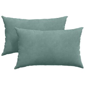 vidaXL Sofa Kussens 2 stuks Zeegroen 50 x 30 cm Cordstof