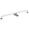 vidaXL 360&deg; Doucheafvoer Met Slank Model zilver 100 cm