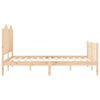 vidaXL Bedframe met hoofdbord massief hout