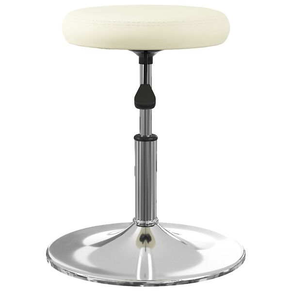 vidaXL Barkruk kunstleer cr&egrave;mekleurig