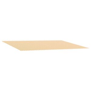vidaXL Vervangingsdoek voor zonnescherm Geel en Wit 300 x 250 cm