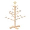 vidaXL Houten kerstboom met standaard Naturel 75 cm Massief grenenhout