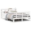vidaXL Bedframe met hoofdbord massief grenenhout wit 120x190 cm