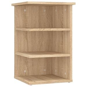 vidaXL Bijzetkast 35x35x55 cm bewerkt hout sonoma eikenkleurig