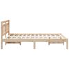 vidaXL Bedframe Bruin 140 x 190 cm Massief grenenhout