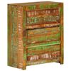 vidaXL Ladekast 60x33x75 cm massief gerecycled hout meerkleurig