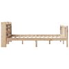 vidaXL Bedframe met hoofdbord massief grenenhout 150x200 cm