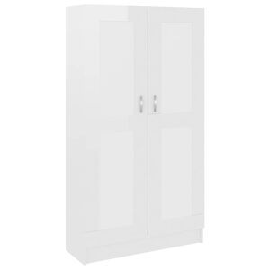 vidaXL Boekenkast 82,5x30,5x150 cm bewerkt hout hoogglans wit