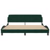 vidaXL Bedframe "Dover" 180x200 cm fluweel donkergroen