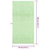 vidaXL Sporthanddoeken 2 pcs Groen 140 x 70 cm Polyester en polyamide