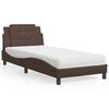 vidaXL Bedframe zonder matras "Zadar" kunstleer bruin 100x200 cm