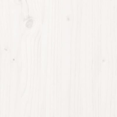 vidaXL 4-delige Loungeset met kussens massief hout wit