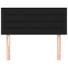 vidaXL Hoofdbord 100x5x78/88 cm stof zwart