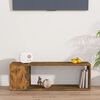 vidaXL Tv-meubel 100x24x32 cm bewerkt hout gerookt eikenkleurig