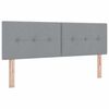 vidaXL Boxspring bed met matras Lichtgrijs 140 x 200 cm Stof