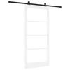 vidaXL Schuifdeur ORKDAL Wit en zwart 93 x 202 cm