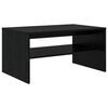 vidaXL Salontafel Zwart Eiken 80 x 50 x 40 cm Bewerkt hout