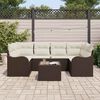 vidaXL Tuin Sofa Set Bruin 55 x 55 x 37 cm poly rattan