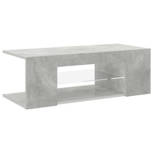 vidaXL Tv-meubel met LED-verlichting 90x39x30 cm betongrijs