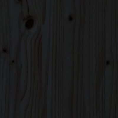 vidaXL 9-delige Barset massief grenenhout zwart