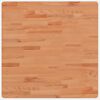 vidaXL Tafelblad vierkant 70x70x1,5 cm massief beukenhout