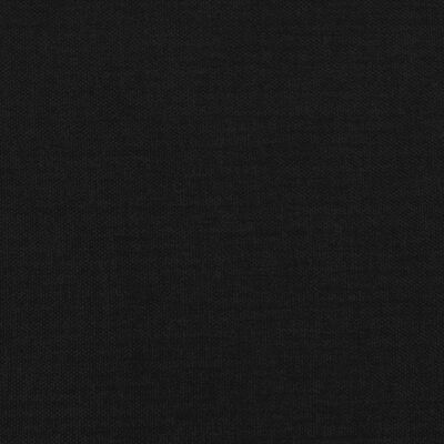 vidaXL Hoofdbord LED 160x7x118/128 cm stof zwart