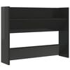 vidaXL Wandschoenenkast 80x18x60 cm bewerkt hout hoogglans zwart