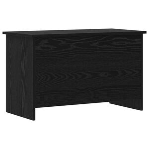 vidaXL Opbergkist met opslag Zwart eiken 80 x 40 x 50 cm Bewerkt hout